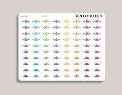 Mini Airplane Icon Planner Stickers for MakseLife Planner MM120