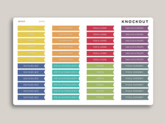 Goal Flag Header Stickers for MakseLife Planners MH89