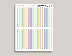 Horizontal Divider Stickers for 2021 MakseLife Planner U6