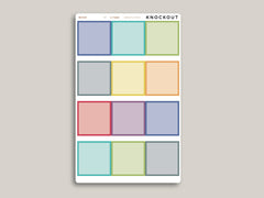 Monthly Full Box Planner Stickers for 2021 MakseLife Planner R7