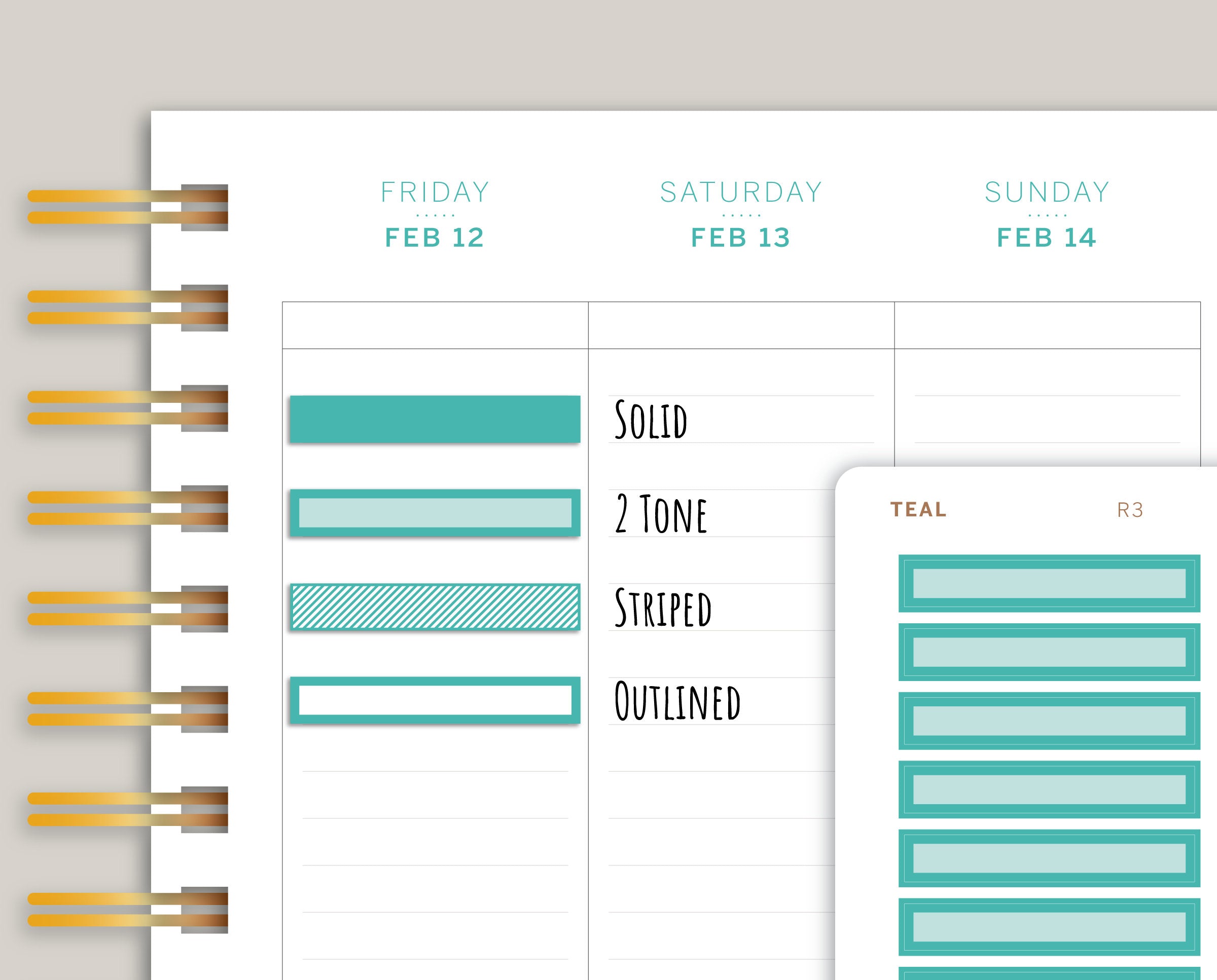 Single Line Box for 2021 MakseLife Planner R3