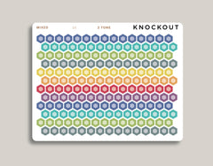 Mini Hexagons Stickers for 2021 Makse Life Planner U1