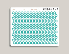Mini Hexagons Stickers for 2021 Makse Life Planner U1
