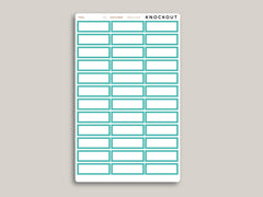 Quarter Box Planner Stickers  for 2021 MakseLife Planner R4