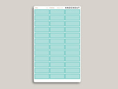 Quarter Box Planner Stickers  for 2021 MakseLife Planner R4