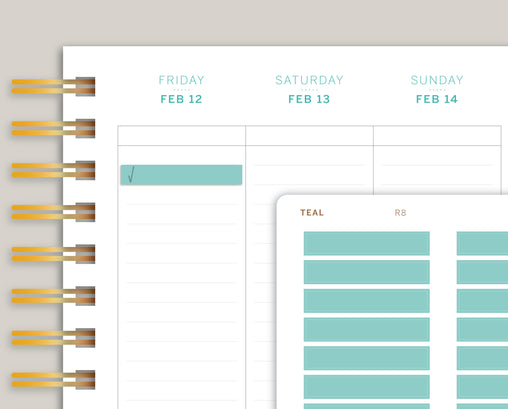 Matte Transparent Classic Single Line Box for 2021 MakseLife Planner R8