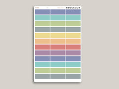 Matte Transparent Classic Quarter Box Planner Stickers  for 2021 MakseLife Planner R9