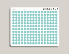 Matte Transparent Circle/Dot Planner Stickers for 2021 MakseLife Planner U8
