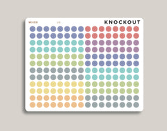 Matte Transparent Circle/Dot Planner Stickers for 2021 MakseLife Planner U8