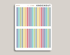Horizontal Divider Stickers for 2021 MakseLife Planner U6