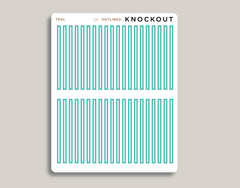 Horizontal Divider Stickers for 2021 MakseLife Planner U6