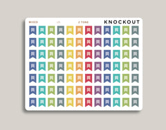 Mini Vertical Flag Planner Stickers for 2021 MakseLife Planner U5