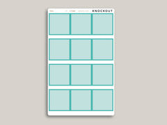 Monthly Full Box Planner Stickers for 2021 MakseLife Planner R7
