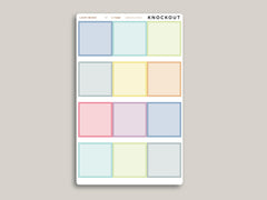 Monthly Full Box Planner Stickers for 2021 MakseLife Planner R7