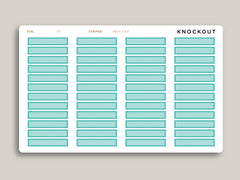 Single Line Box for 2021 MakseLife Planner R3