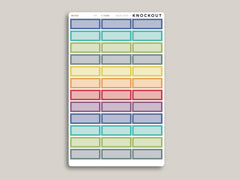 Quarter Box Planner Stickers  for 2021 MakseLife Planner R4