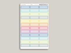 Quarter Box Planner Stickers  for 2021 MakseLife Planner R4