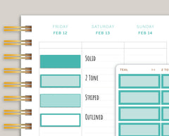 Quarter Box Planner Stickers  for 2021 MakseLife Planner R4