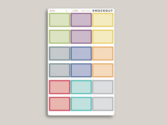 Half Box Planner Stickers for 2021 MakseLife Planner R5