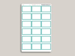 Half Box Planner Stickers for 2021 MakseLife Planner R5