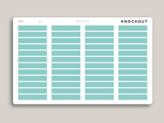 Matte Transparent Monthly Label Planner Stickers for 2021 MakseLife Planner R11