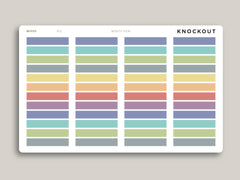 Matte Transparent Monthly Label Planner Stickers for 2021 MakseLife Planner R11