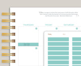 Matte Transparent Monthly Label Planner Stickers for MakseLife Planner R11