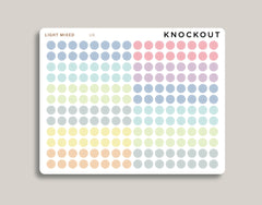 Matte Transparent Circle/Dot Planner Stickers for 2021 MakseLife Planner U8