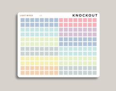 Matte Transparent Square Checkbox Planner Stickers for 2021 MakseLife Planner U9