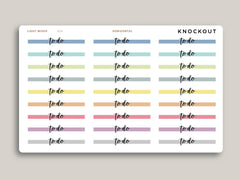 Horizontal Highlight Header Stickers for Makse Life Planner R14