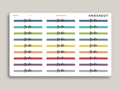 Horizontal Highlight Header Stickers for Makse Life Planner R14