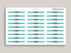 Horizontal Highlight Header Stickers for Makse Life Planner R14