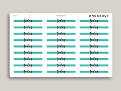 Horizontal Highlight Header Stickers for Makse Life Planner R14