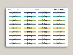 Vertical Highlight Header Stickers for Makse Life Planner R13