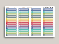 Birthday Month Label Planner Stickers for  MakseLife Planner R18