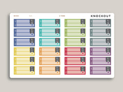 Bill Due Label Planner Stickers for Makse Life Planner R20