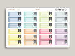 Bill Due Label Planner Stickers for Makse Life Planner R20