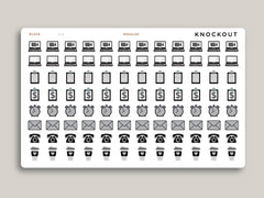 Office Icon Sampler Planner Stickers FQ24/FL3
