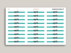 Horizontal Highlight Header Stickers for Makse Life Planner R14