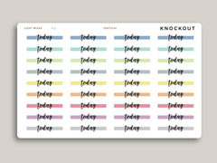 Vertical Highlight Header Stickers for Makse Life Planner R13