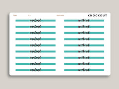 Vertical Highlight Weekend Header Stickers for Makse Life Planner R15