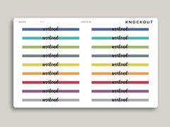 Vertical Highlight Weekend Header Stickers for Makse Life Planner R15