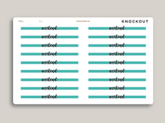 Horizontal Highlight Weekend Header Stickers for Makse Life Planner R16