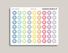 Meal Plan Circle Icon Stickers for Makse Life Planner U14