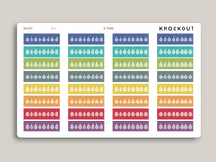 Daily Hydration Tracker Planner Stickers for Makse Life Planners R23