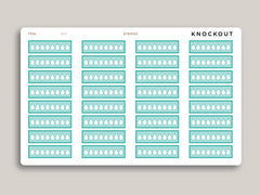 Daily Hydration Tracker Planner Stickers for Makse Life Planners R23