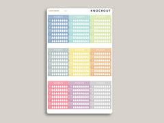 Hydration Tracker Sidebar Planner Stickers for Makse Life Planners R22
