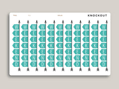 Horizontal Weekend Banner Stickers for Makse Life Planner R21