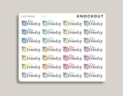 Do Laundry Planner Stickers for MakseLife Planner U18