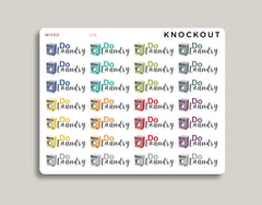 Do Laundry Planner Stickers for MakseLife Planner U18